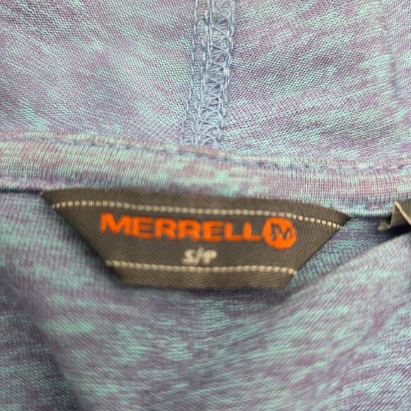 Merrell Cardigan Drape Front Women's Size Small Petite Heather - Picture 7 of 9